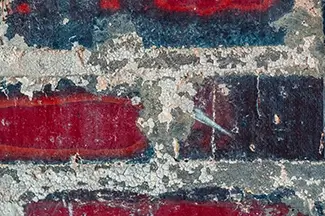 Atalaya Castle Weathered Red And Blue Bricks