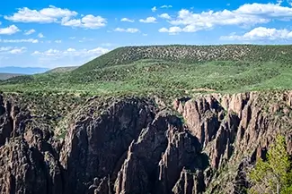 Black Canyon Of The Gunnison Dramatic Steep Rocky Cliffs