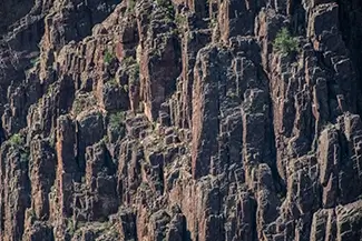 Black Canyon Of The Gunnison Steep Dark Canyon Wall