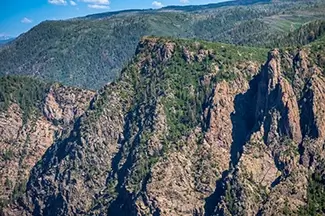 Black Canyon Of The Gunnison Steep Rocky Canyon Walls