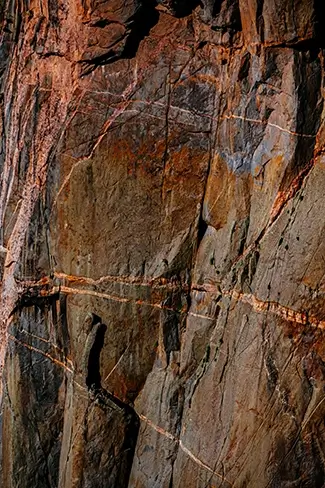 Black Canyon Of The Gunnison Sheer Painted Canyon Wall