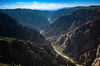 Black Canyon Of The Gunnison National Park Rugged Dark Rock Cliffs