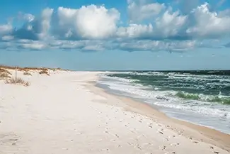 Bon Secour National Wildlife Refuge White Sand Beach And Dunes