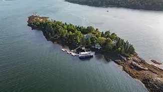 Cabbage Island Aerial View