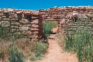 Canyons Of The Ancient National Monument Red Stone Masonry Ruins