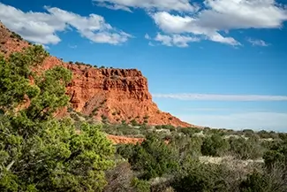 Caprock Canyons State Park Rugged Red Rock Cliff Face