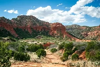 Caprock Canyons State Park Rugged Red Cliff Formations