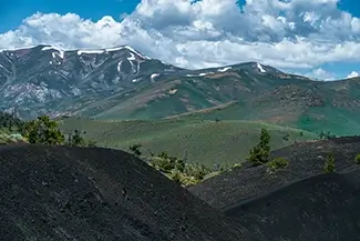 Craters Of The Moon National Monument Dark Volcanic Landscape