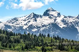 Grand Tetons National Park Springtime Mountain Peaks